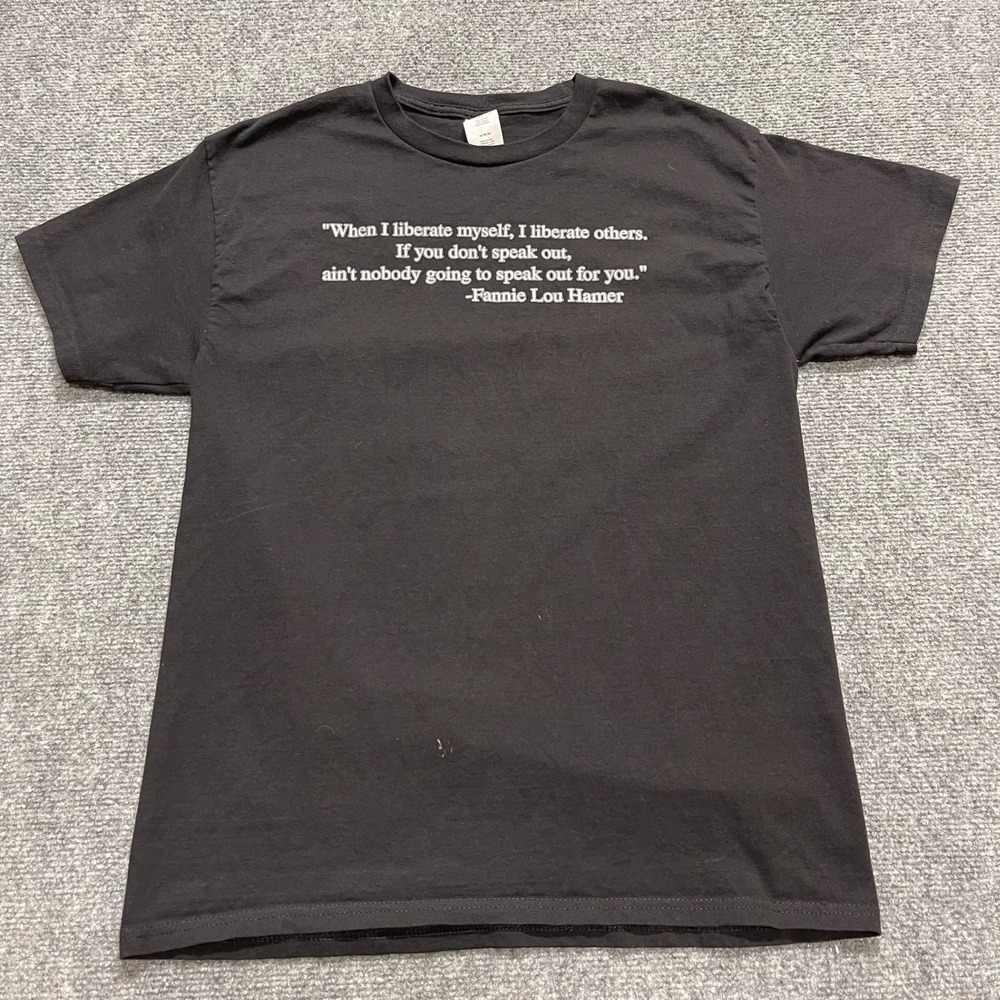 Vtg Fannie Lou Hamer Quote Men's Short Sleeve Tee